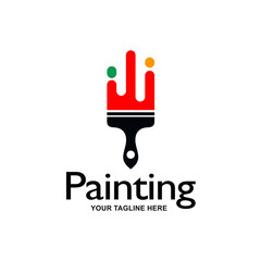 Painting Services Logo Vector Template