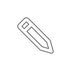 vector pencil icon, office equipment illustration