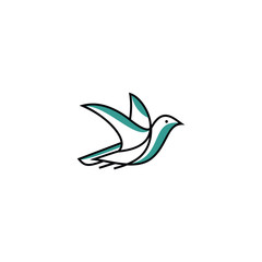 Bird Line Drawing Images Stock Vectors