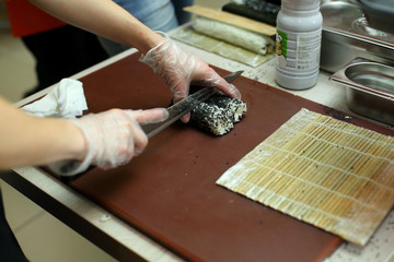 the process of making rolls.