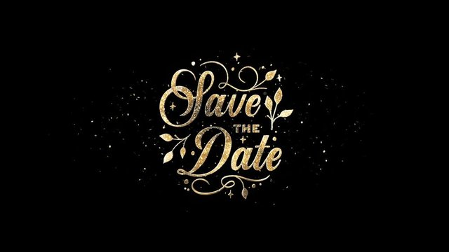 Save The Date Text + Alpha Channel