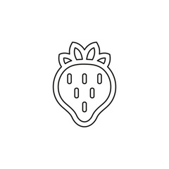 vector strawberry illustration, sweet nutrition