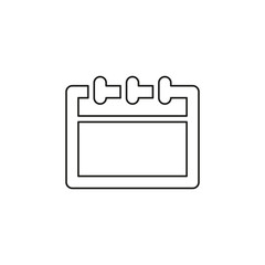 Day calendar icon, vector event calendar