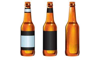 Longneck Beer Bottles with Customizable Labels