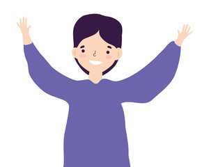 Isolated avatar man vector design