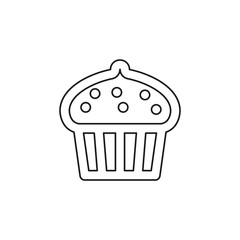 vector cupcake muffins - dessert illustration