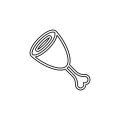vector meat steak, dinner, lunch food icon