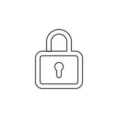 lock icon - vector padlock - security sign