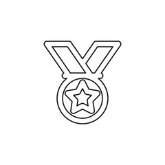win medal icon - golden winner prize