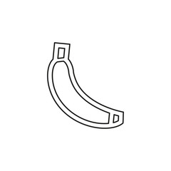 vector banana icon, fruit illustration