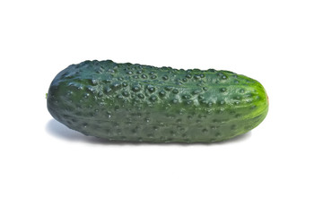 Raw cucumber isolated on the white background - 282947649