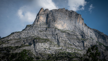 The mountains and glaiers of Grindelwald in the Swiss Alps - amazing Switzerland