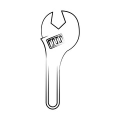 engineering construction factory industry cartoon drawing in black and white