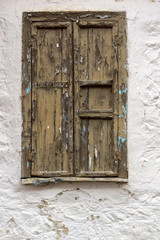 Street and old houses in old town of Xanthi, Greece