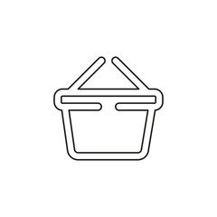 shopping basket icon - commercial shop button