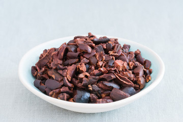 Cocoa Nibs in a Bowl