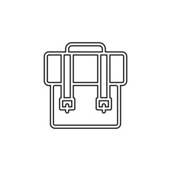 Backpack icon - vector school symbol - travel icon
