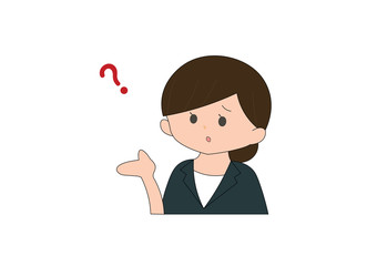 疑問を持った女性