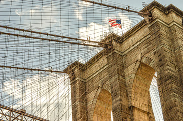 brooklyn bridge in new york city