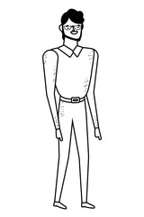 Isolated avatar man vector design