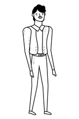 Isolated avatar man vector design