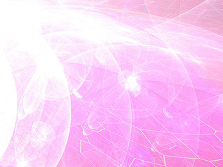 Abstract Pink Colored Illustration - Soft Iridescent Colorful Cloud of Brilliant Energy, Glowing Plasma. Smoke, Energy Discharge, Digital Flames, Artistic Design. Minimal Soft Background Image