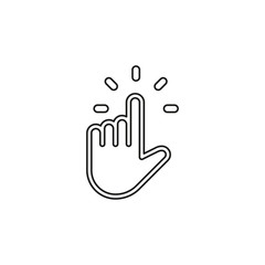 Obraz premium pointer finger icon - vector hand cursor