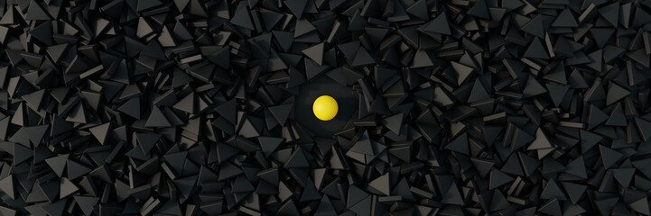 Feeling different; quality, human value and teamwork concepts. Original 3d rendering.