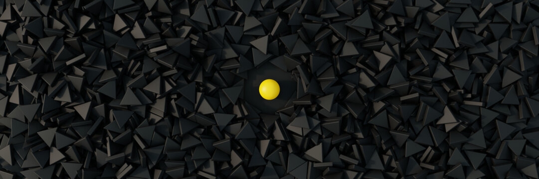 Feeling different; quality, human value and teamwork concepts. Original 3d rendering.