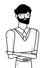 Isolated avatar man vector design