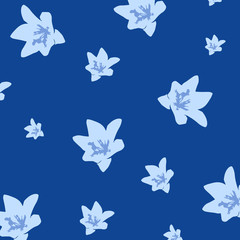 Blue Flowers Pattern