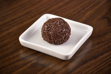 Brazilian candy on squared plate