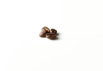 coffee beans on white background
