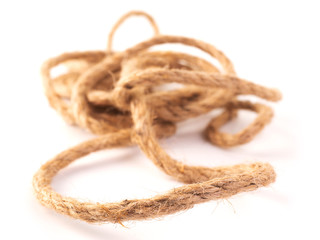 Long rough brown rope.