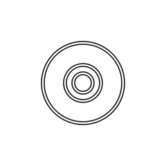 download dvd button - media or music player