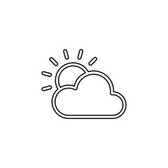 weather forecast icon, vector seasons clouds