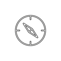 vector compass icon - navigation symbol - travel