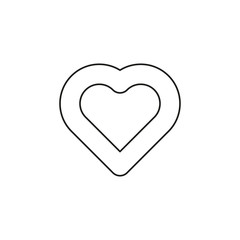 heart love icon - vector heart illustration