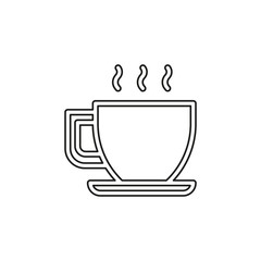 coffee cup or mug icon, coffee hot drink espresso