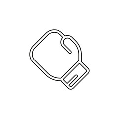 vector boxing glove, boxing icon, punch symbol