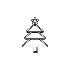 vector Christmas tree illustration - xmas