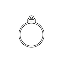Christmas decorations icon. Logo element