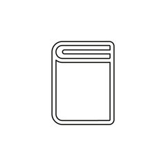 book icon, vector education book