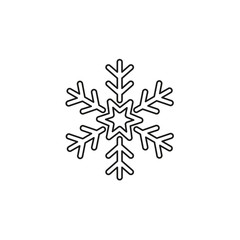 Snowflake icon. Christmas and winter theme