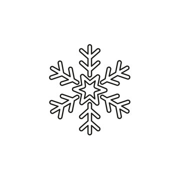 Snowflake icon. Christmas and winter theme