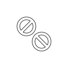 vector medicine illustration - Medical pills icon.