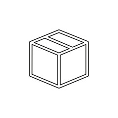 shipping box icon, vector shipping box, storage