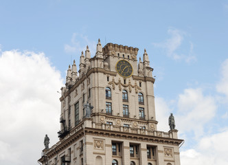 Fototapeta na wymiar Tower symbolizing The Gates Of Minsk