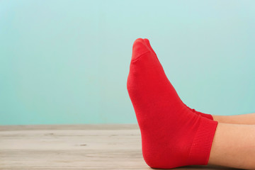 Sock and feet　靴下と足
