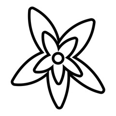 Isolated flower ornament design vector illustration